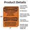 Signmission Private Property No Sitting On The Steps OSHA Warning Sign, Aluminum, 7in W x 10in L, 2PK OS-2PACK-WS-A-710-L-12778 - alternate 7